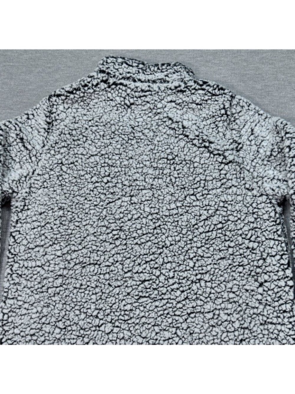 North & Acrux 1/4 Zip Jacket Womens Gray Cardinal Sherpa Pullover Long Sleeve XL - Picture 6 of 12